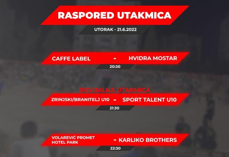 Večeras polufinale turnira Mostar 2022